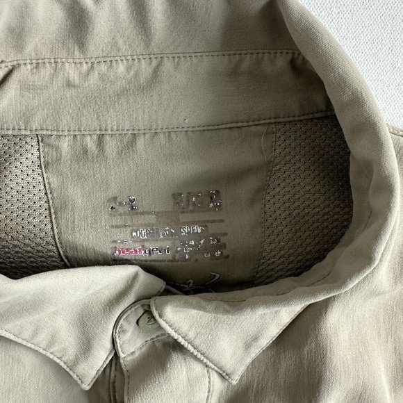 Under Armour Men Shirt Size XL Brown Tide Chaser 2.0 Long Sleeve Button UP - Picture 12 of 12